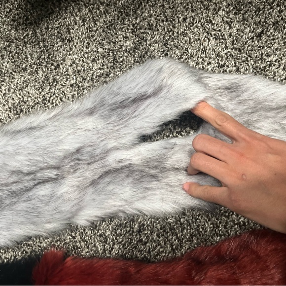 Multi color fur collar - Picture 5 of 6